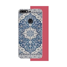Huawei Y7 2018 - Honor 7c Uyumlu Halı2 Baskılı Silikon Kılıf Renkli