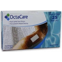 Octacare 21915 Su Geçirmez Film Yara Örtüsü 9cm x 15cm 25 Adet