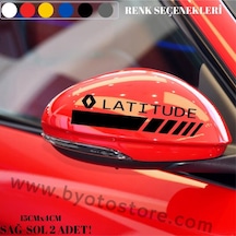 Renault Latitude Için Ayna Kapağı Sticker (2 Adet)