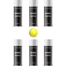 6 Adet Ral 1018 Çinko Açık Sarı Sprey Boya 400 Ml.