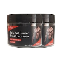 Eelhoe 2li Adet Belly Fatburner Sweat Enhancer Erkeklere Özel Vücut Şekillendirici Kremi 100 Ml