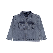 Civil Girls Torba Cepli 10-13 Yaş Ceket - Mavi
