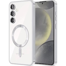 Newface Samsung Galaxy Uyumlu  A17 5g Kross Magneticsafe Kapak - Titan Gri Beyaz
