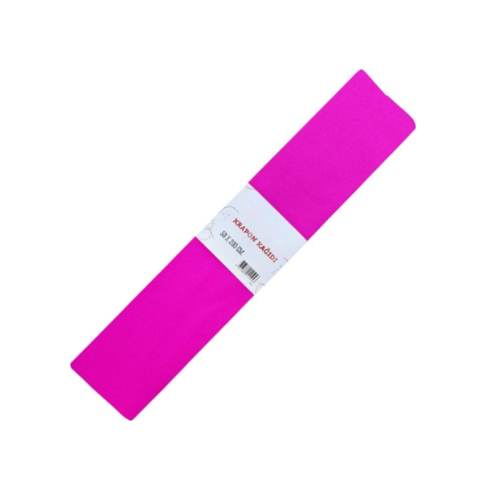 Renkli Krapon Kağıdı 50cm X 2mt Pembe 10 Lu Paket 9125