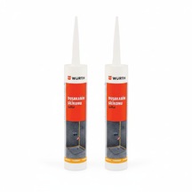 Würth Duşakabin Silikonu Şeffaf Su Geçirmez Ve Sızdırmaz 310ml 2 Adet Şeffaf