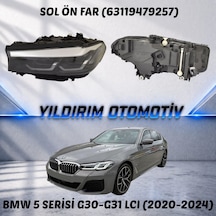 Yıldırım Oto Bmw 5 Serisi Sol Ön Far 2020-2024 Arası 63119479257 1 Adet