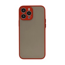 İphone 15 Pro Max Kılıf Montreal Silikon Kapak - Kırmızı