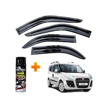 Fiat Doblo 2 Mügen Cam Rüzgarlığı 2010-2022 Arası 4 Lü Takım +500ml Lastik Parlatıcı