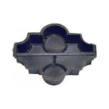 Plastik Parke Taşı Kalıbı Yonca Yatay 1/2 4,5 Cm (10 Adet)