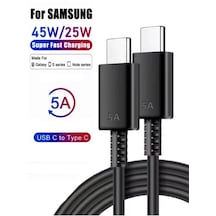 Samsung Galaxy Uyumlu 25w Pd Usb-c To Type-c Hızlı Şarj Kablosu 3.a Qualcomm -