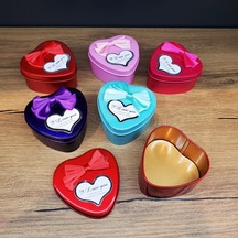 Büro Ev Ofis Hediyesi İçin Tekli Kalpli Stil Metal Prestij Kutu