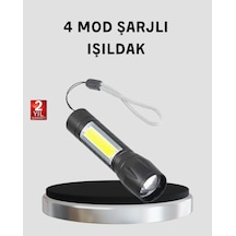 Ultra Dayanıklı 4 Mod Şarjlı Işıldak Suya Ve Darbeye Dayanıklı 100.000 Saat Led Ömrü Diğer