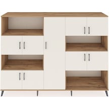 Hyperion Dolap 10 Raflı 9 Kapaklı 220x44x163 Çam-aytaşı/çam Aytası/atlas Çam - Atlas Çam