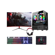 Turbox TX6088 i7-6700 16 GB 512 GB SSD RTX3050 23.6" Free Dos Oem Paket Masaüstü Oyuncu Bilgisayarı