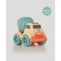 Let's Be Child Sesli Ve Işıklı Minik Mikser 31018 Bej - Turkuaz Mikserli, Çocuklar İçin Oyuncak Mikser