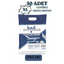 Yeni Nesil Beyaz Lastikli Xl Sedye Örtüsü 100x280 50 Adet
