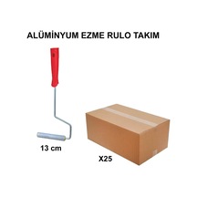 Alüminyum Ezme Rulo Takımı, 13 Cm, 25 Adet