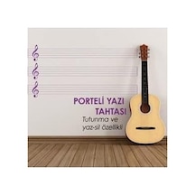 Evbuya Portreli Nota Çizgili - Yapışkansız Tutunan Akıllı Kağıt Genel