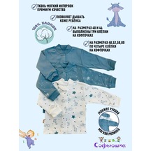 Sof'uska Yenidoğan Bebekler İçin Hırka Bodyler 85539588 Safir-mavisi