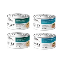 Molly 2 Çeşit Karma Sterilised Kısır Kedi Konservesi 85 Gr. X 4 Adet