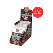 Kahve Dünyası Türk Kahvesi 12 Adet X 100 G Orta Kavrulmuş %100 Arabica Bol Köpüklü Türk Kahvesi
