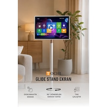 Tochı Glide Stand 32 Inç Android Dokunmatik Akıllı Ekran Full Hd Taşınabilir Ayaklı Şarjlı Monitör Wi-fi Bluetooth Yatay Dikey