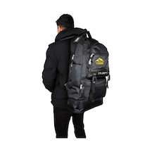 Dağcı Sırt Çantası 65 Litre Seyahat Spor Kamp Bölmeli Siyah Körüklü