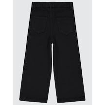 Civil Girls Çiçek Nakışlı 6-9 Yaş Pantolon - Siyah