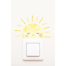 Priz Uykucu Güneş Dekoratif Priz Sticker
