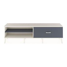 Arges Tv Ünitesi Tek Raflı Tek Çekmeceli 176x30x51 Aytaşı-antrasit/antrasit Antrasıt/antrasıt