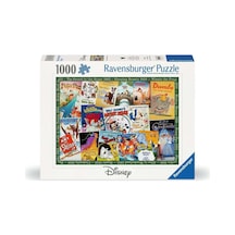 , 1000p Puzzle Disney Vintage Poster, Yetişkin Puzzle Standart