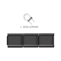 +3cm Uzatma Çelik Bileklik Charmı -bilekliğinizi 3cm Uzatın - Scb37 Siyah