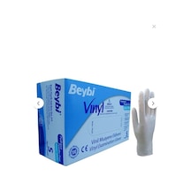 Beybi Vinil Pudrasız Muayene Eldiveni 100lü Paket S