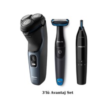 Philips S3144/00 Islak - Kuru Sinek Kaydı Tıraş Makinesi Seti 3'lü