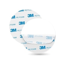 Dünya Magnet 50 Adet 3m Yuvarlak Kesimli Çok Güçlü Çift Taraflı Köpük Bant 38mm Çap