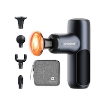 Isı Fonksiyonlu Arboleaf Mini Masaj Tabancası, Ağrıyı Hafifletmek İçin Masaj Tabancası, 5 Hızlı Ve Sıcak Kullanışlı Masaj Aleti, Çantayla Birlikte Seyahat Boyutu, Erkekler Ve Kadınlar İçin Hediye