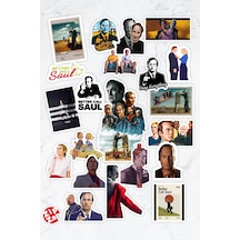 Better Call Saul Telefon Laptop Bullet Journal Yapışkanlı Folyo Sticker Paketi 21 Adet Çok Renkli