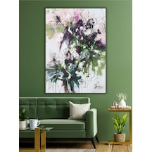 Yağlı Boya Tablo %100 El Yapımı 55cmx70cm Çiçek Soyut