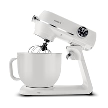 Karaca Multichef Artisan Renkli Hazneli Digital Ekran Tam Döküm Hamur Yoğurma Makinesi Cream 1800w 7l