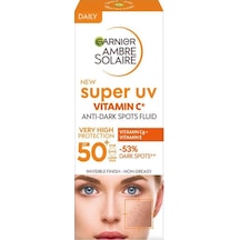 Garnier Ambre Solaire Super Uv C Vitamini Koyu Leke Karşıtı Fluid Krem SPF50+ 40 ML
