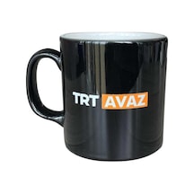 Avaz Logolu Siyah Kupa Acı Kahve