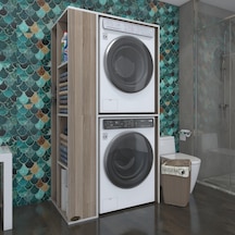 Kenzlife Çamaşır-Kurutma Makinesi Dolabı Demyan Sol Crd 180*090*60 Banyo Kapaksız Arkalıksız Çok Renkli