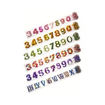 Honeybeeshop Dijital Şifre 6lı Renkli Sayı Bant Seti Scrapbooking Dıy Koleksiyon Projeleri