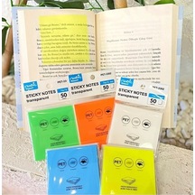 Magic Yapışkanlı Not Kağıdı Şeffaf Neon Renk - 1 Adet