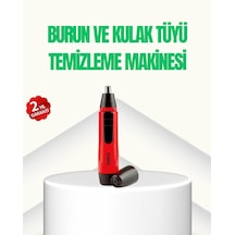 Kulak Burun Tüy Temizleme Makinası Pilli Kırmızı Ergonomik Diğer