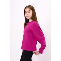 Toontoy Kids Toontoy Kız Çocuk Baskılı Tişört Mürdüm