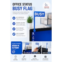 Busy Flag Monitör Durum Göstergesi Ofis Odaklanma Ve Çalışma Uyarı Aparatı 3d Baskı - Mavi