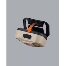 Şarjlı Wave Sensörlü Led Kafa Feneri Outdoor Kullanım Yeni Nesil Açık Gri