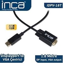 Inca Idpv-18T Displayport To Vga Kablo 1.8 Mt