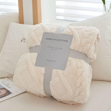 Beyaz Mercan Polar Basit Battaniye İskandinav Tarzı Çiçek Gazlı Bez Klima Yorgan Yumuşak Nefes Wrap Battaniye Yatak Örtüsü Ekose 100 150cm